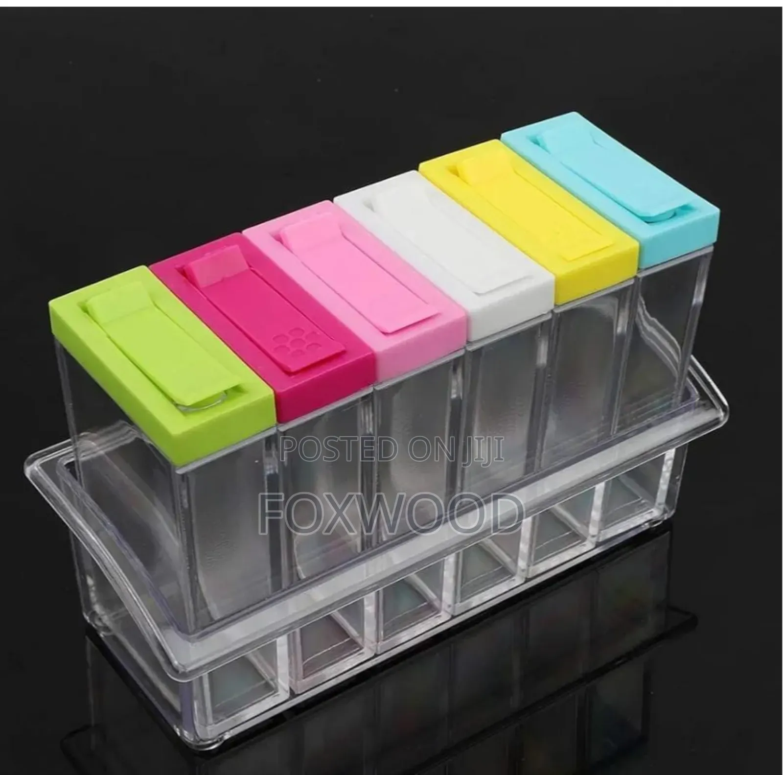 6 PCS Transparent Spice Seasoning Set