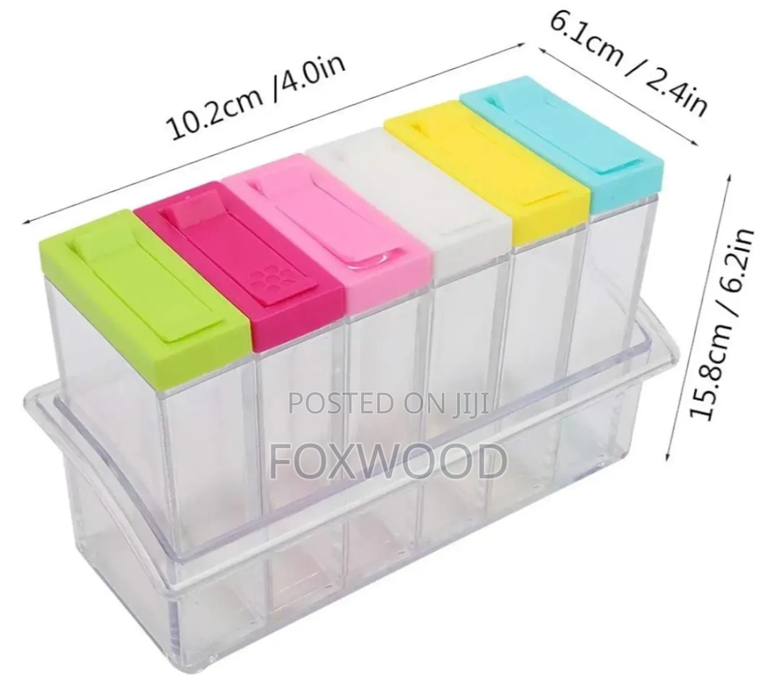 6 PCS Transparent Spice Seasoning Set