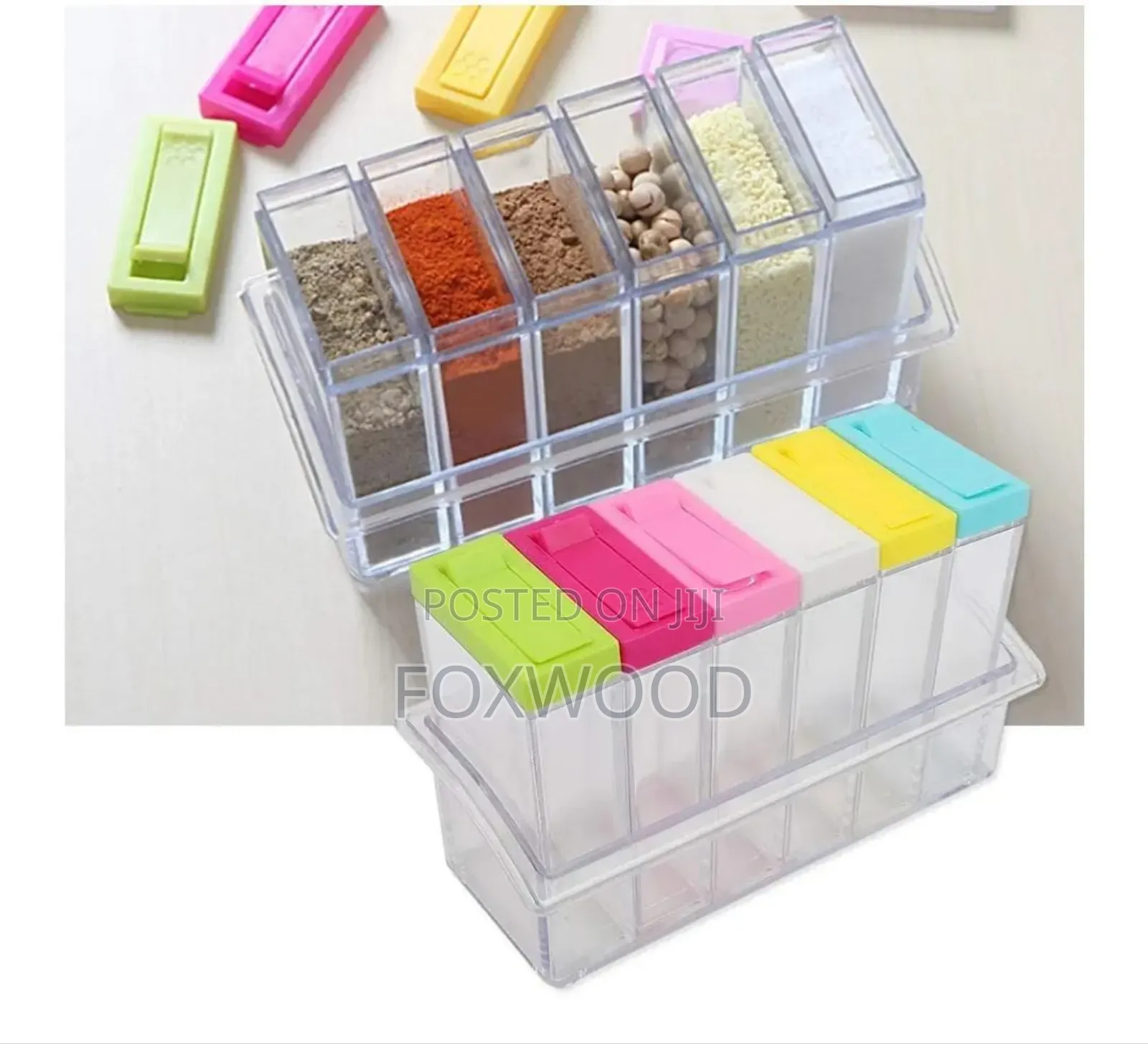 6 PCS Transparent Spice Seasoning Set