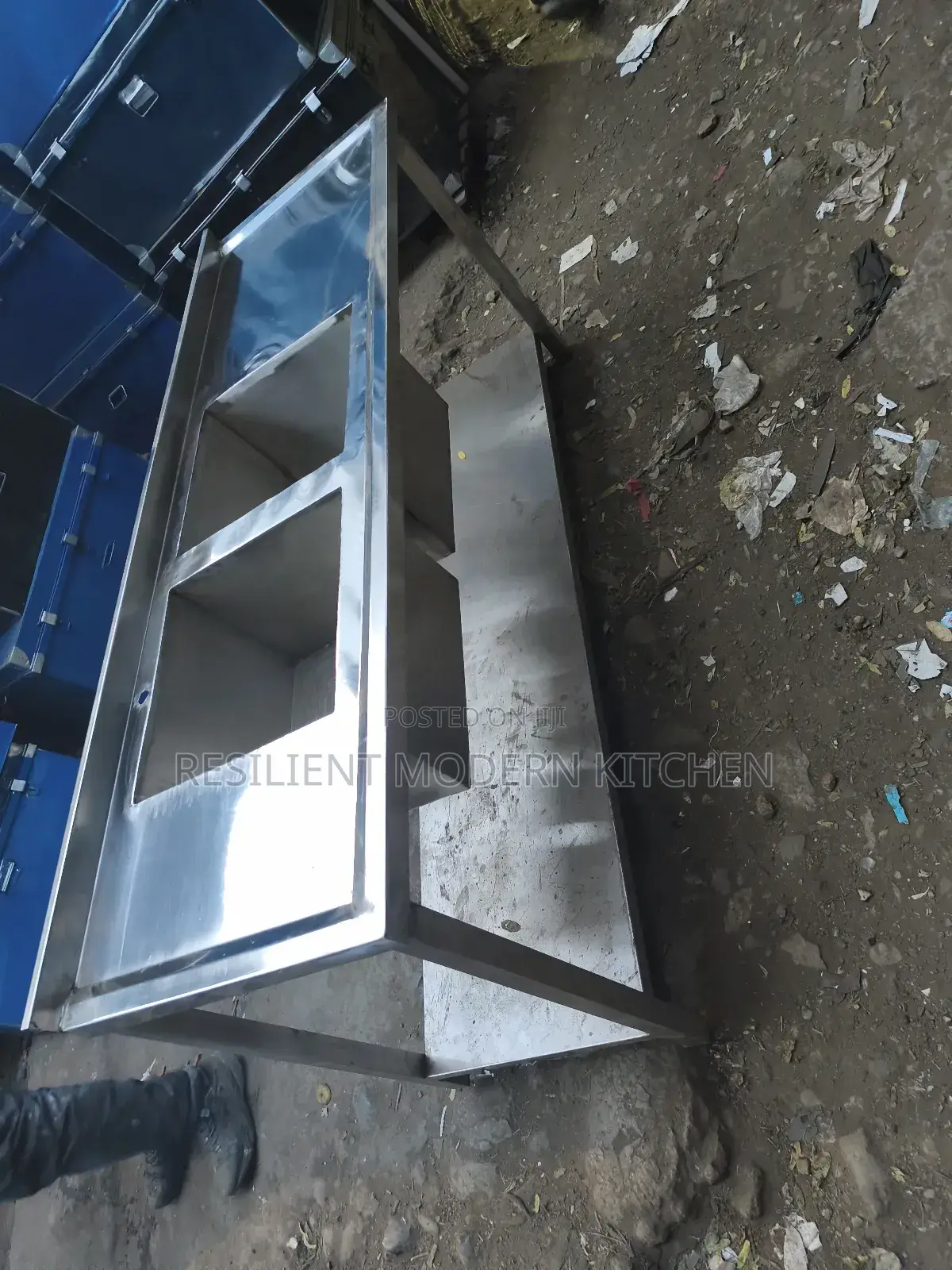 Heavy Guage Stainless Steel Double Bowl Sink
