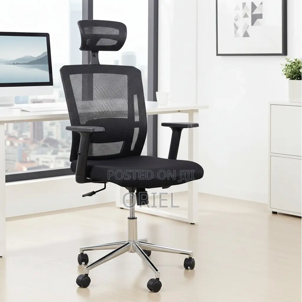 Modern Office Chair : Ergonomic Office Chair With Adjustable Headrest