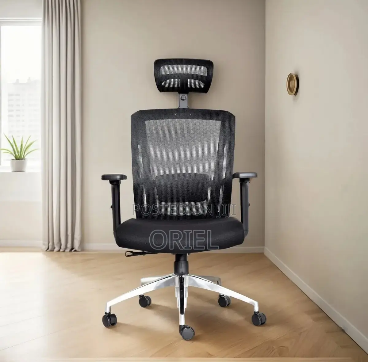 Modern Office Chair : Ergonomic Office Chair With Adjustable Headrest
