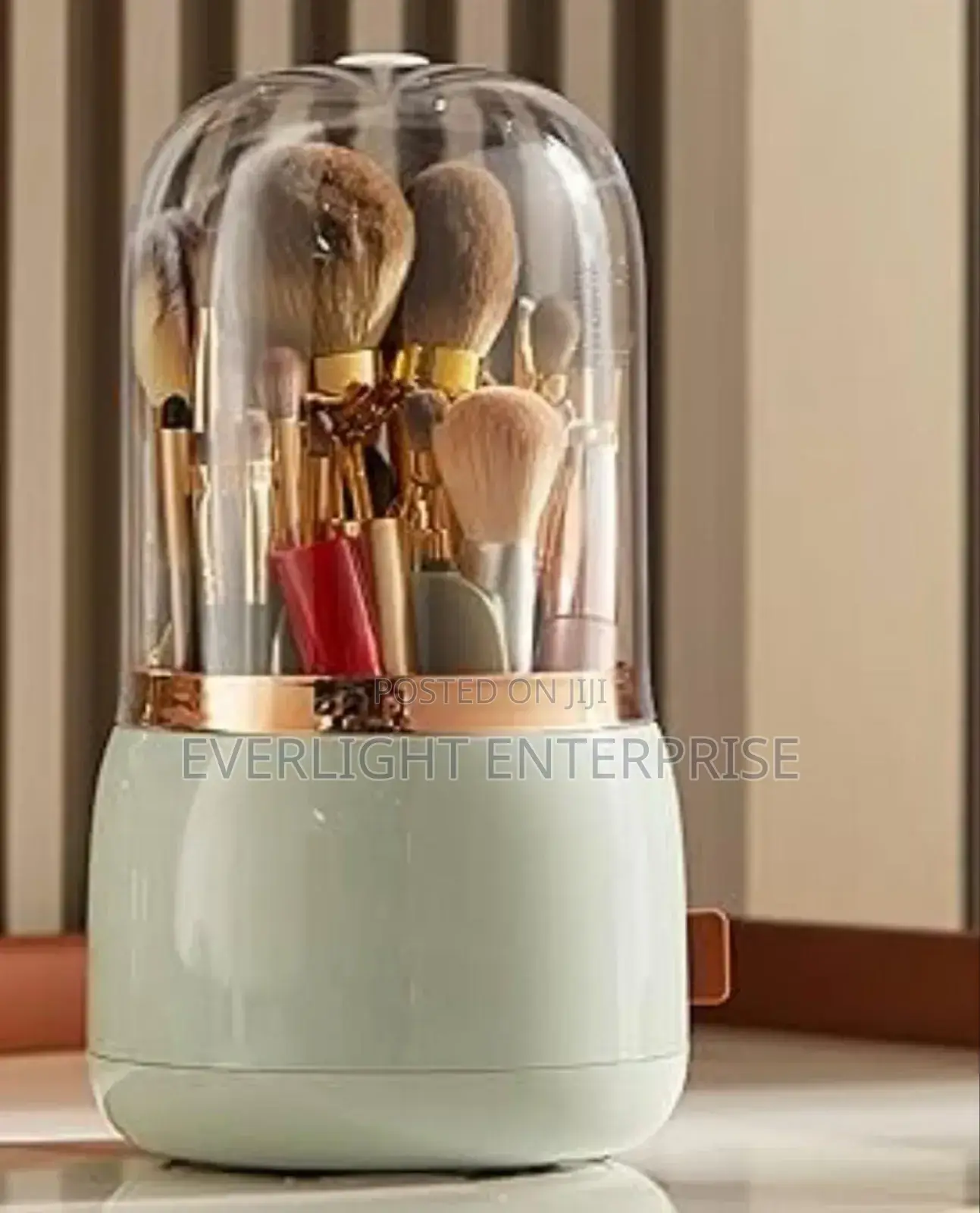 Yh2001- Rotary Glam Cosmetic Makeup Brush Organizer Bucket
