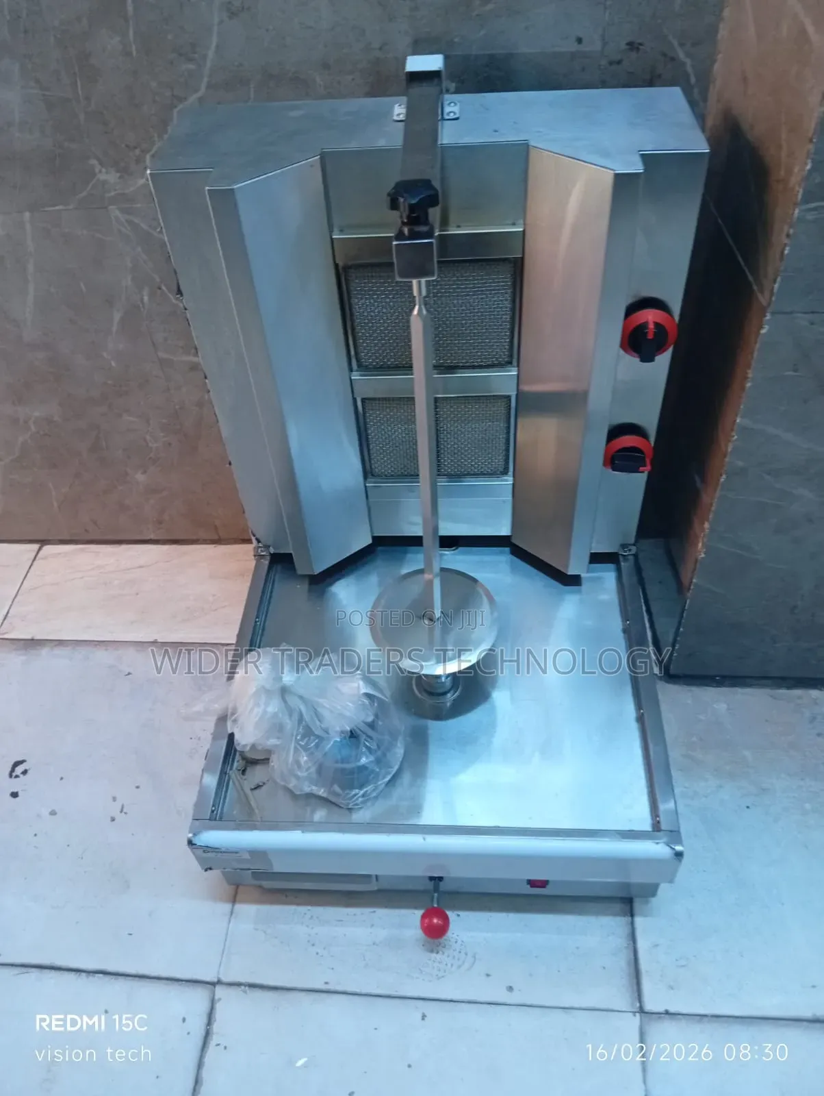 Commercial Gas 2 Burner Shawarma Machine