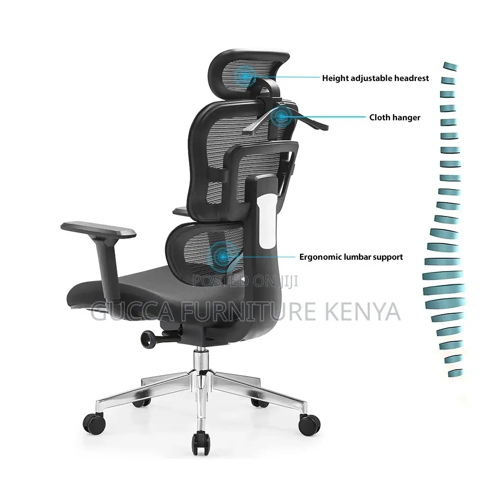 High-back Mesh Orthopedic Office Desk Chair