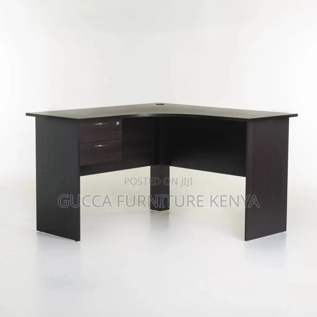 1400mm Curved Clerical Desk With Drawers
