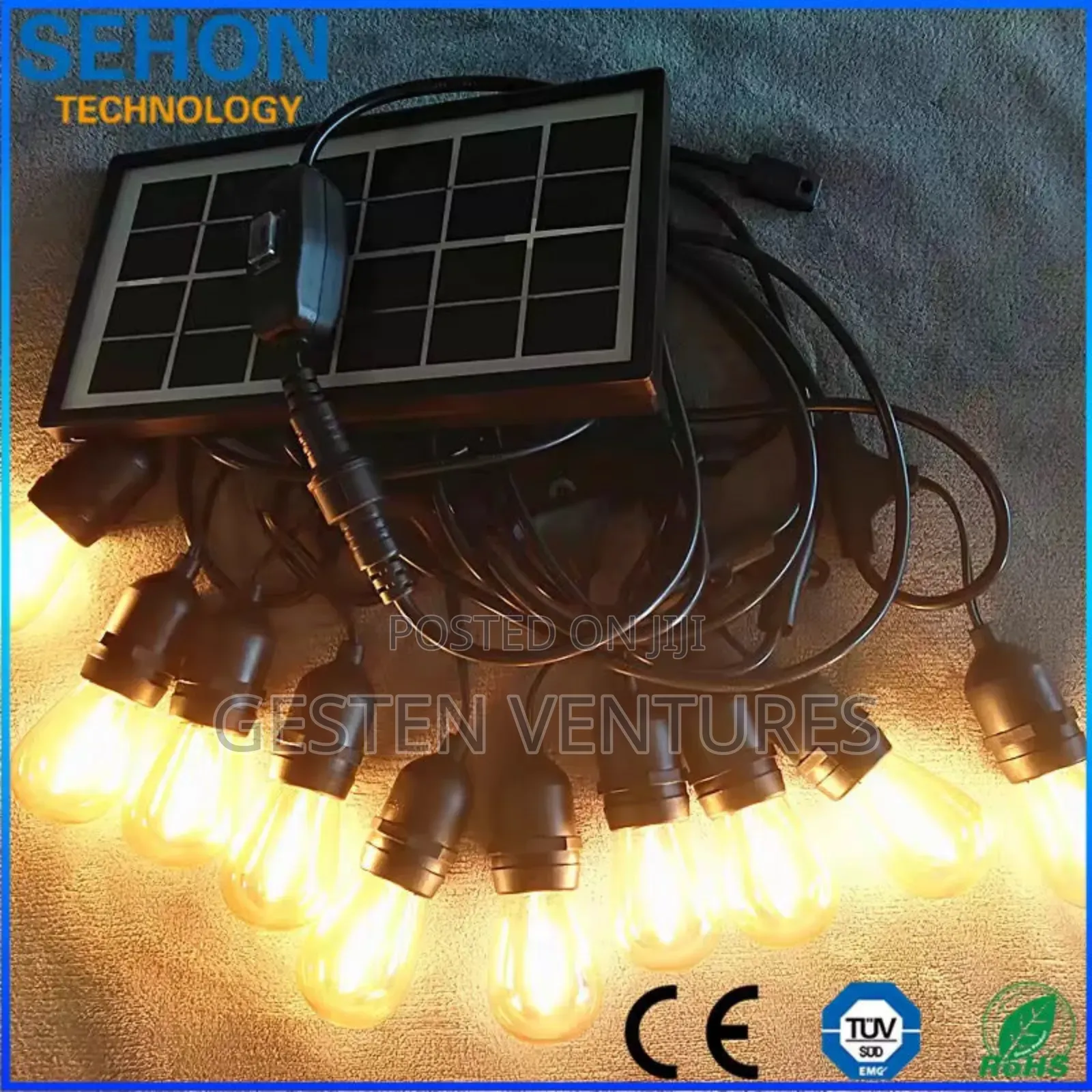 New 7mtrs 10bulbs Solar-Powered Outdoor String Lights Q9k
