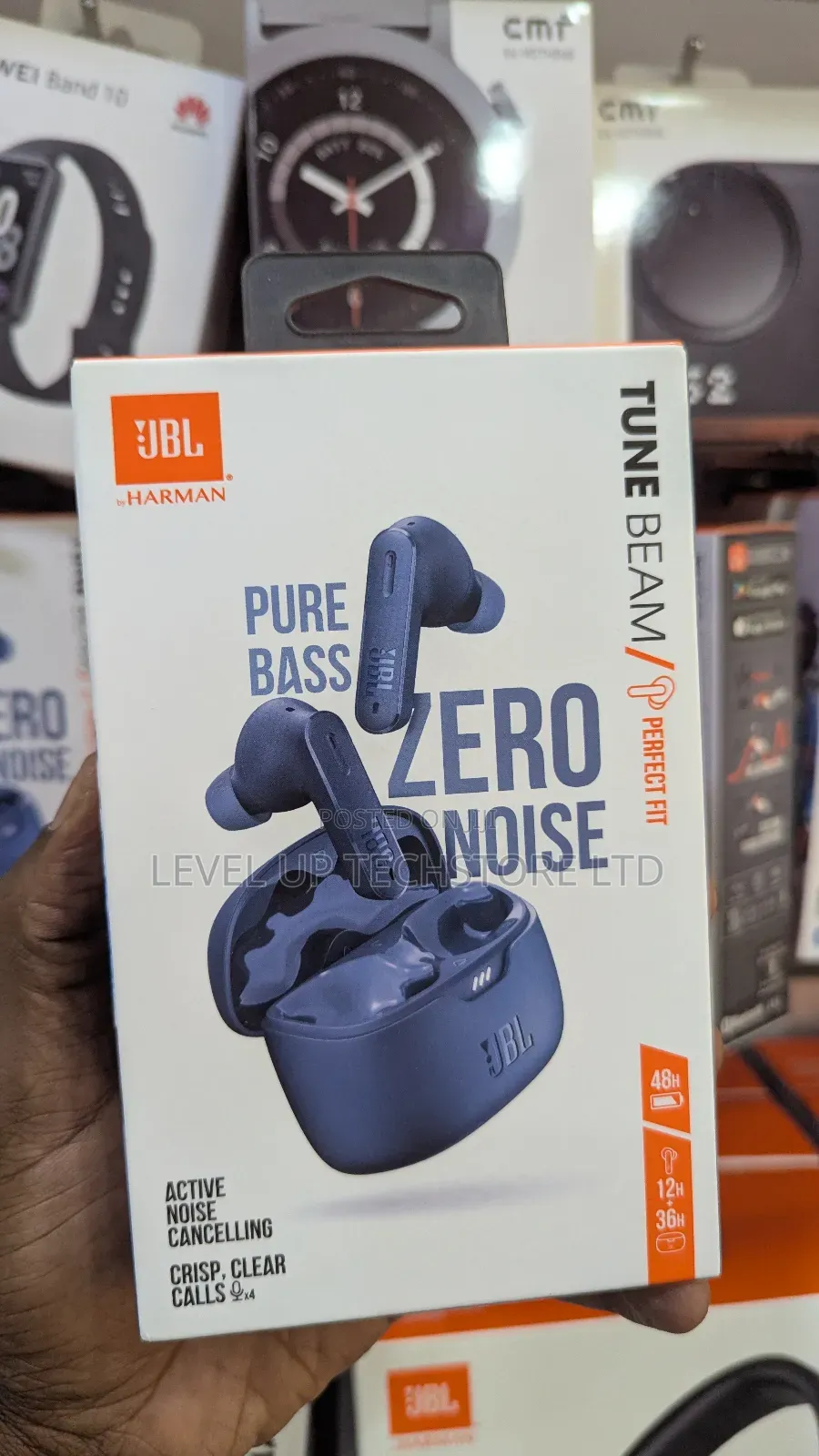 JBL Tune Beam - True Wireless Active Noise Cancelling Earbuds,
