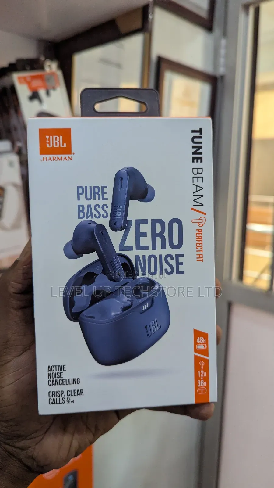 JBL Tune Beam - True Wireless Active Noise Cancelling Earbuds,