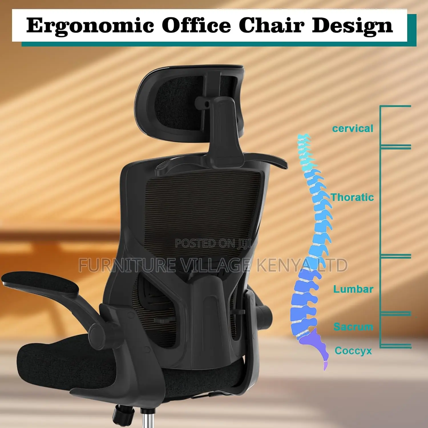 Ergonomic Office Chair, High Back Mesh Desk Chair