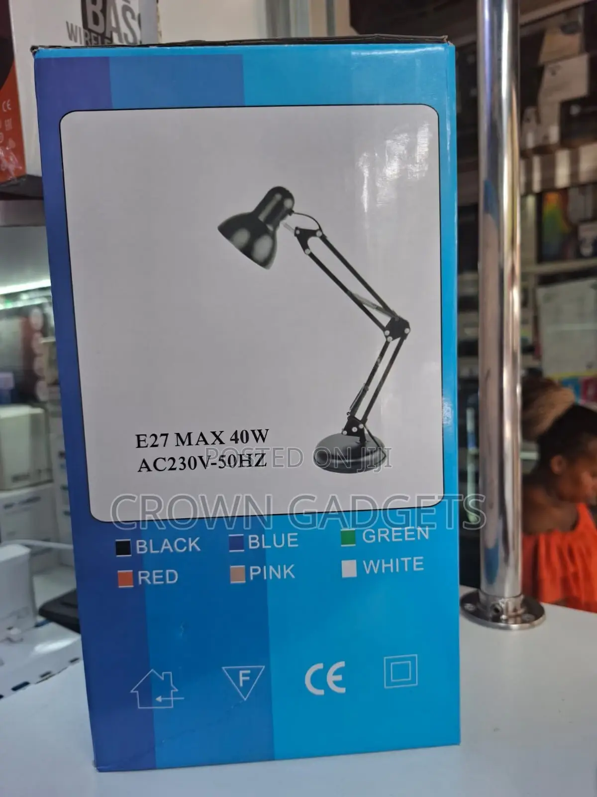Flexible Arm Table Lamp E27 Bulb 40w Ac230v