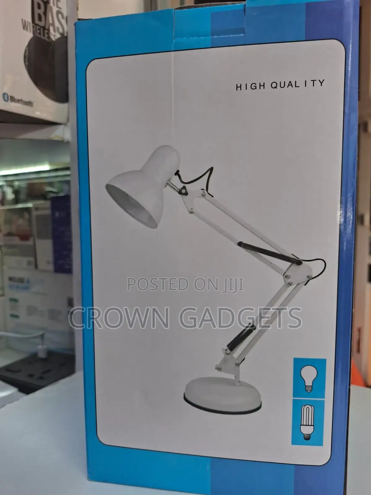 Adjustable Table Lamp With Stable Base Flexible Arm