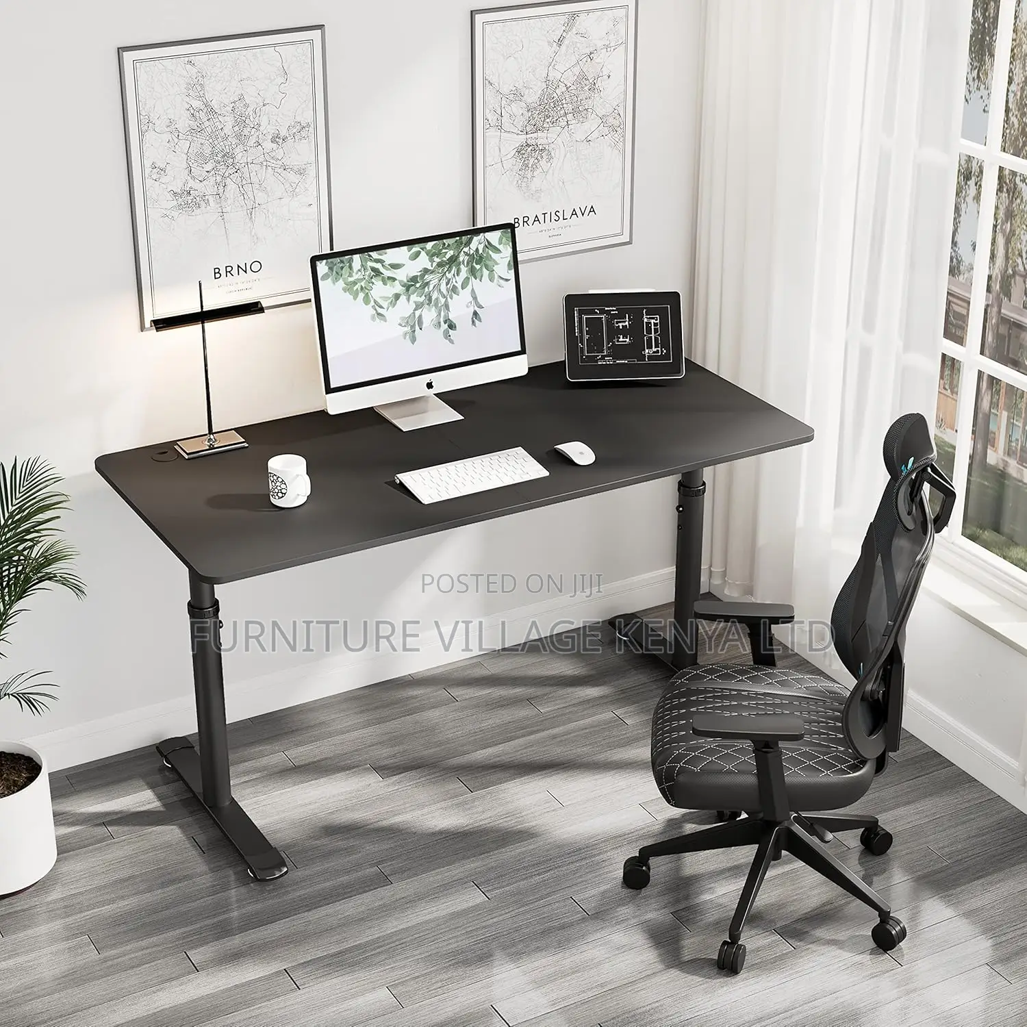 Height Adjustable Computer Gaming Desk