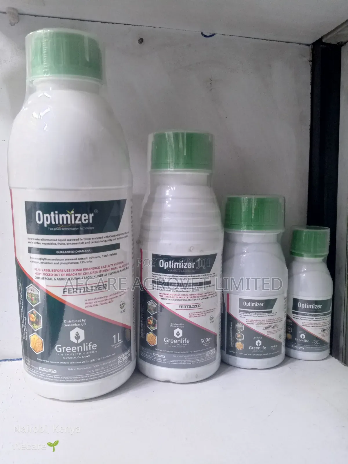 Optimizer Bio-Stimulant Foliar Fertilizer 1litre,500ml,250ml,100ml