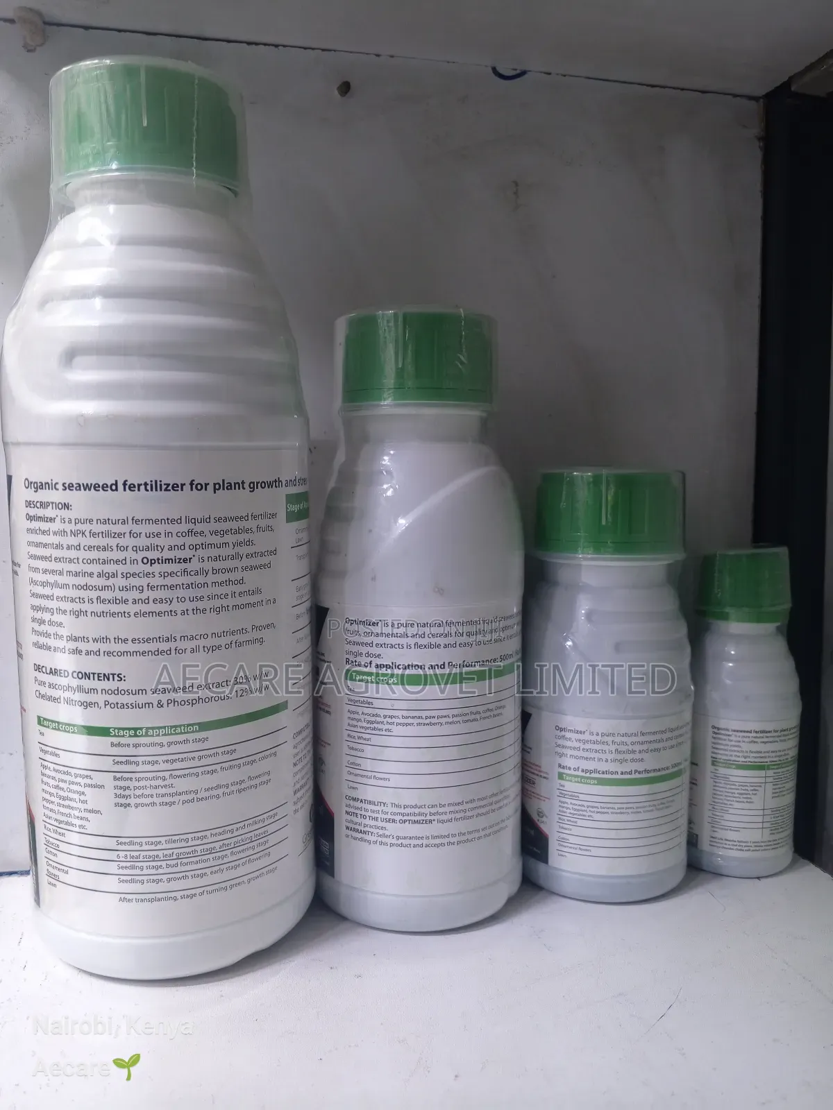 Optimizer Bio-Stimulant Foliar Fertilizer 1litre,500ml,250ml,100ml