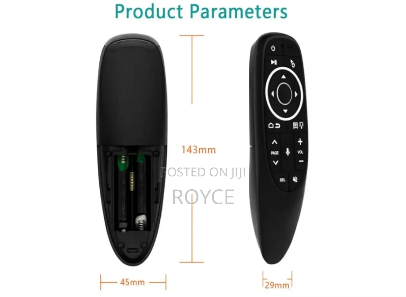 Backlit Voice Air Remote Mouse