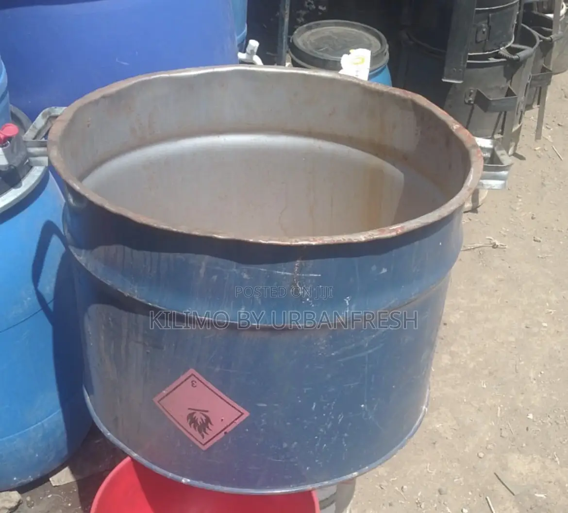 Cut Metal Drum With Handles