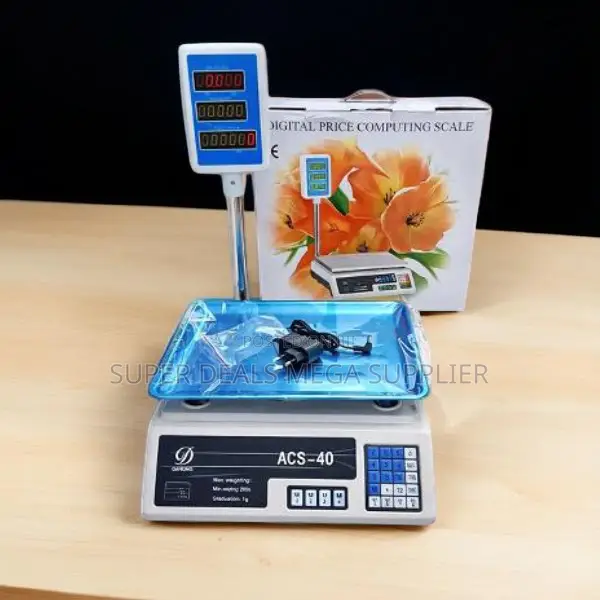 Quality Ensured Acs 40 40kgs Led Electronic Digital Weighing Scale