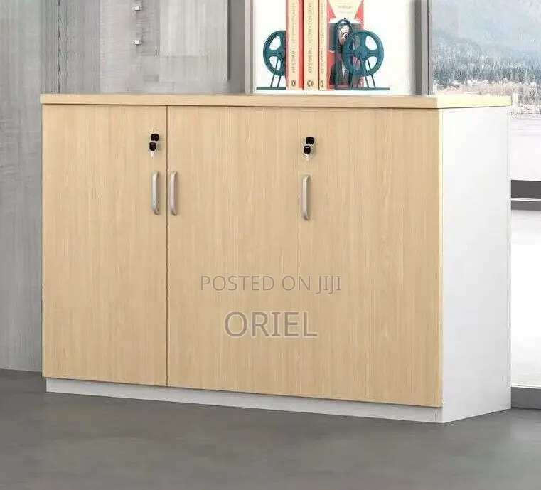 Office Cabinet; Minimalist Two-Door Wooden Storage Cabinet