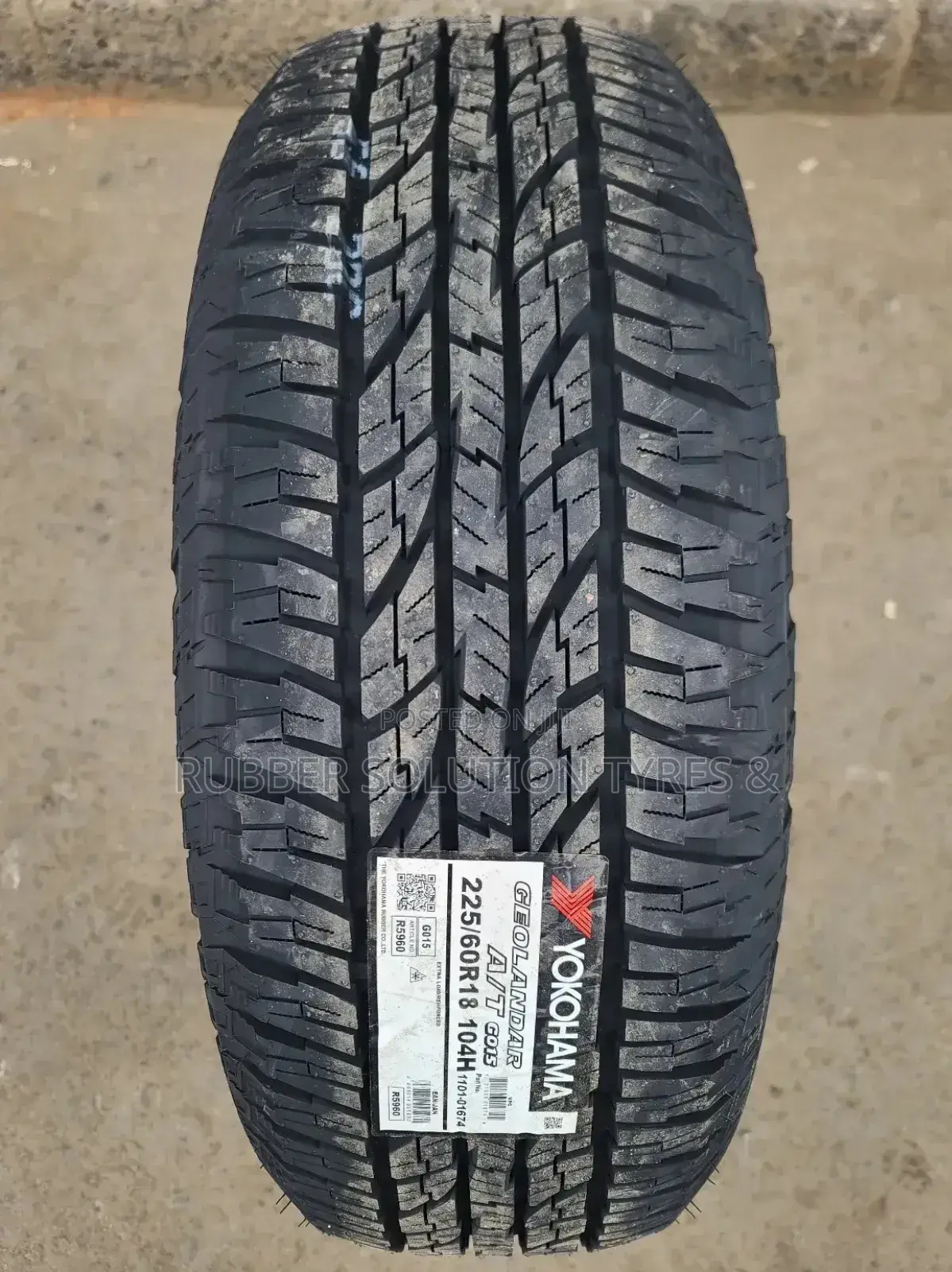 225 /60 R18 Yokohama Tyres 104 H a/T015 Geolandar