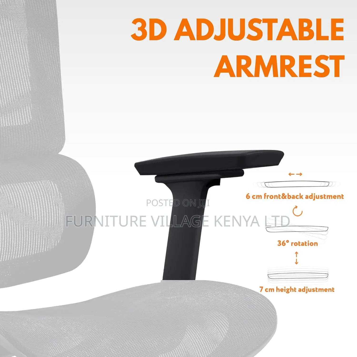 Ergonomic Office Chair –High-back Mesh, Reclining System With Footrest