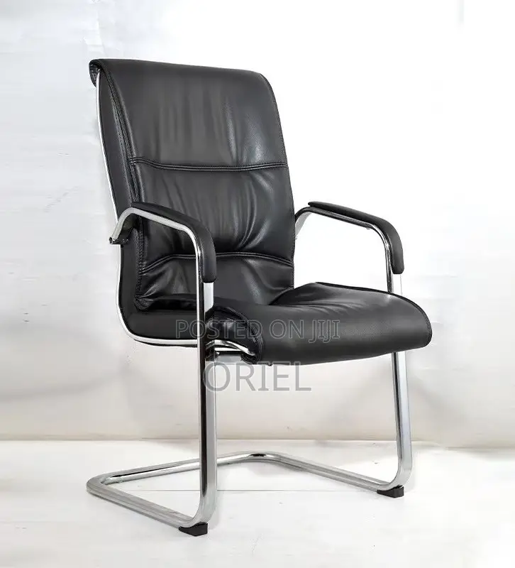 Office Chair; Soft-Cushioned Executive Leather Work Chair