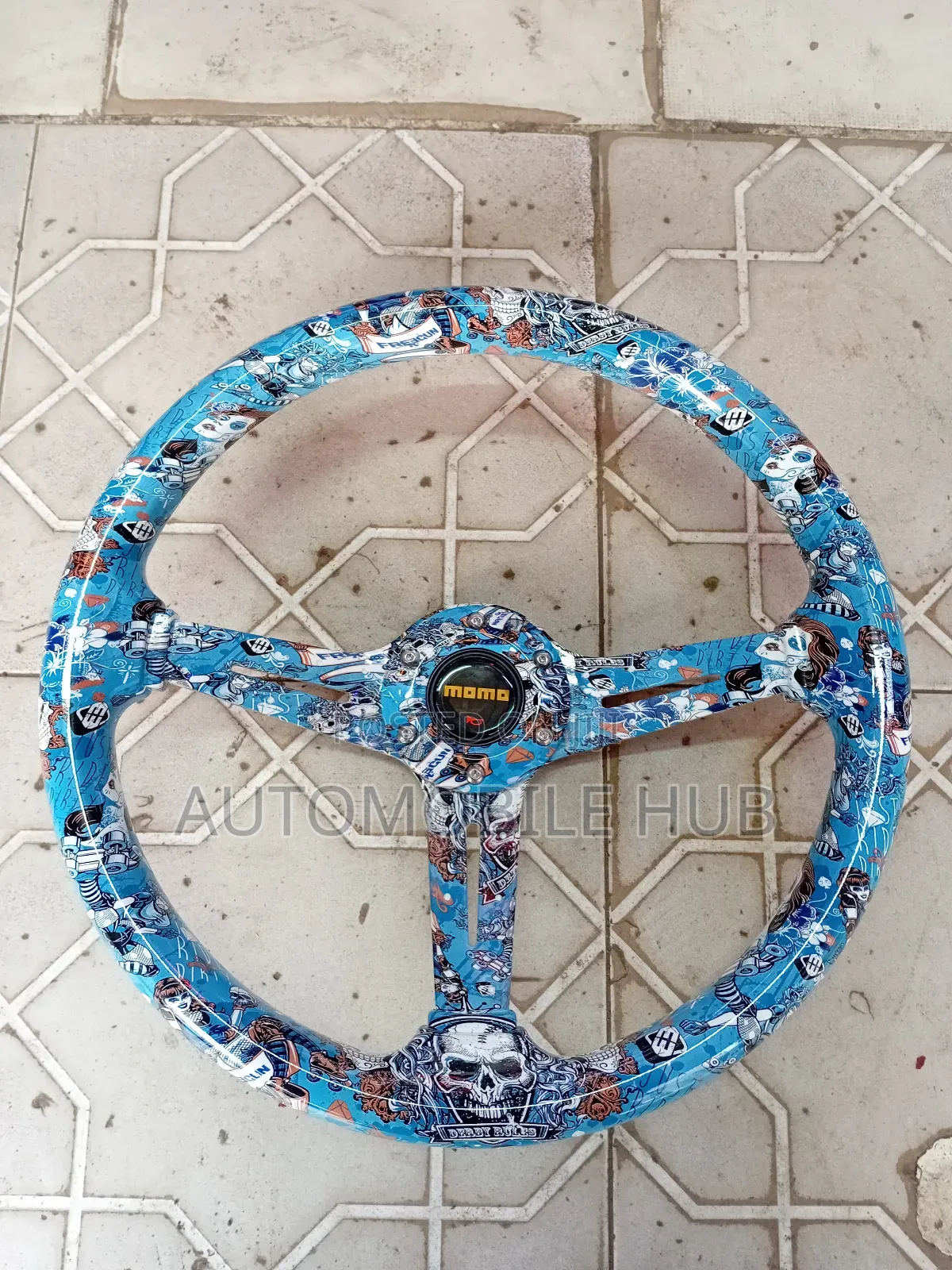 Blue Rebel Deep Dish Steering Wheel – Sporty Durable