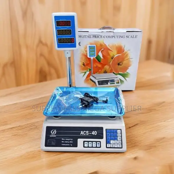 Portable Design Acs 40 Upto 40kgs Computerized Digital Weighing Scale