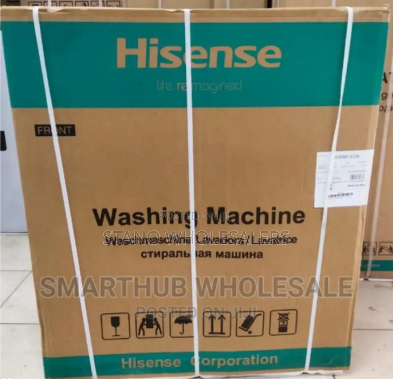 Restocked New. Hisense Top 13kgs Washing Machine. Original