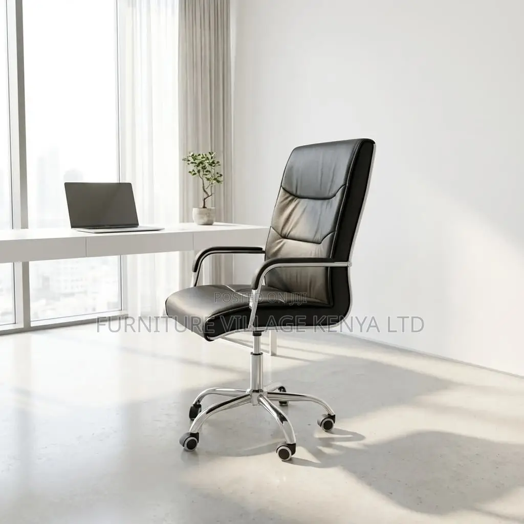 Office Chair; Executive High-back Leather Chair