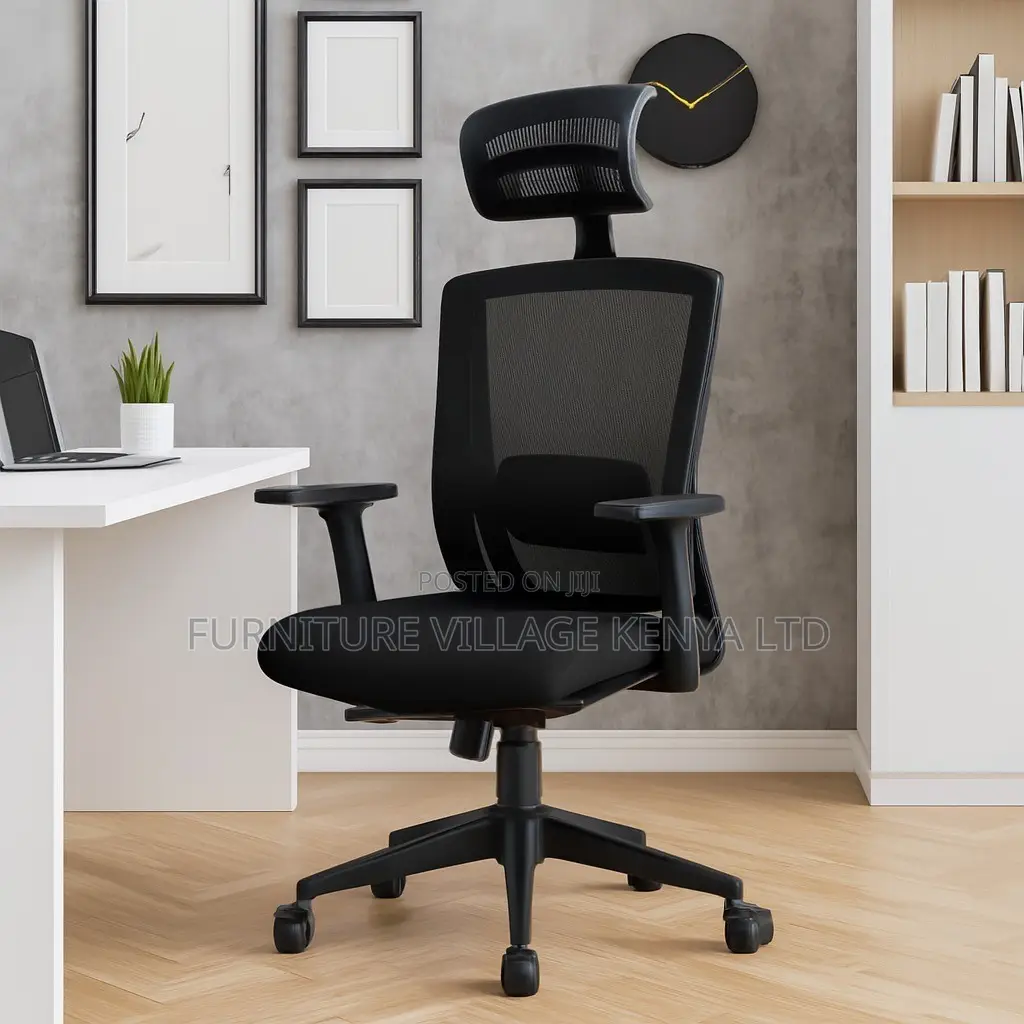 Office Chair; High Back Orthopedic Office Seat