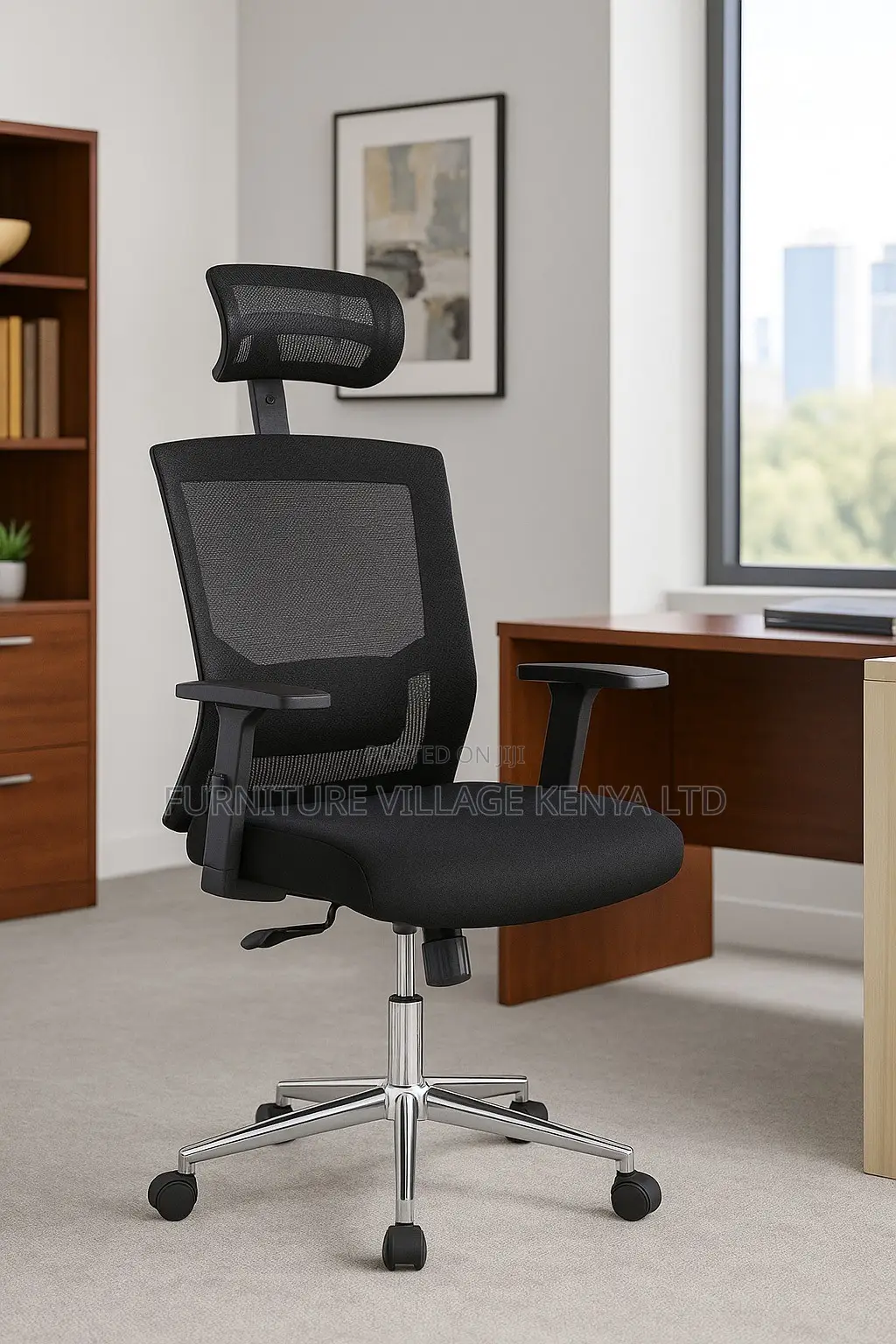 Office Chair; High Back Orthopedic Office Seat