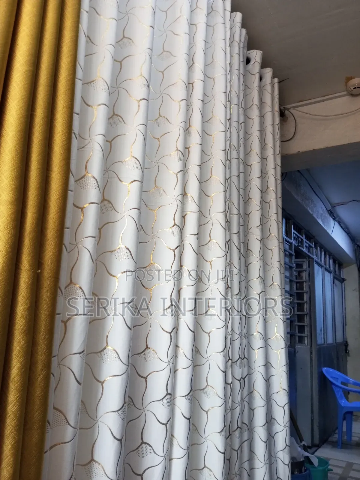Hite Golden Themed Velvet Curtains Velvet Curtains Environmental Fit