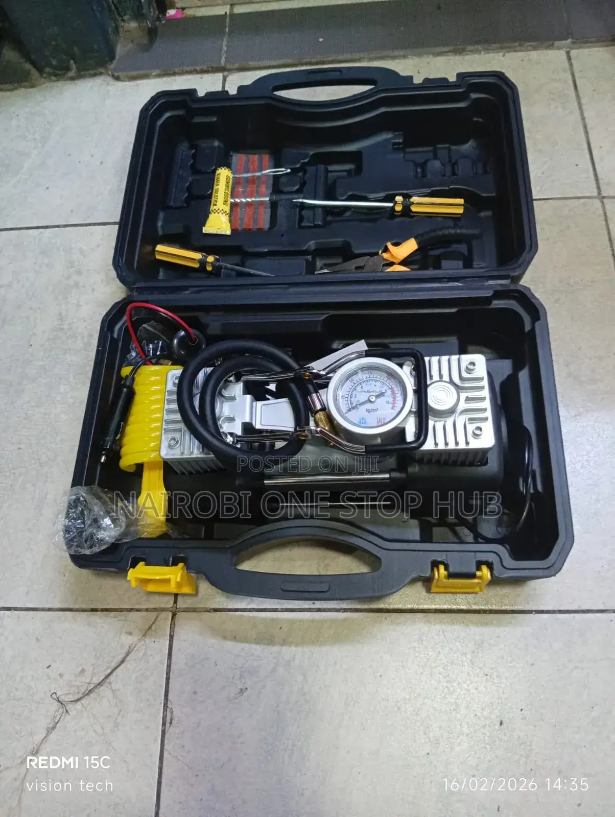 Air Compressor With Toolkit