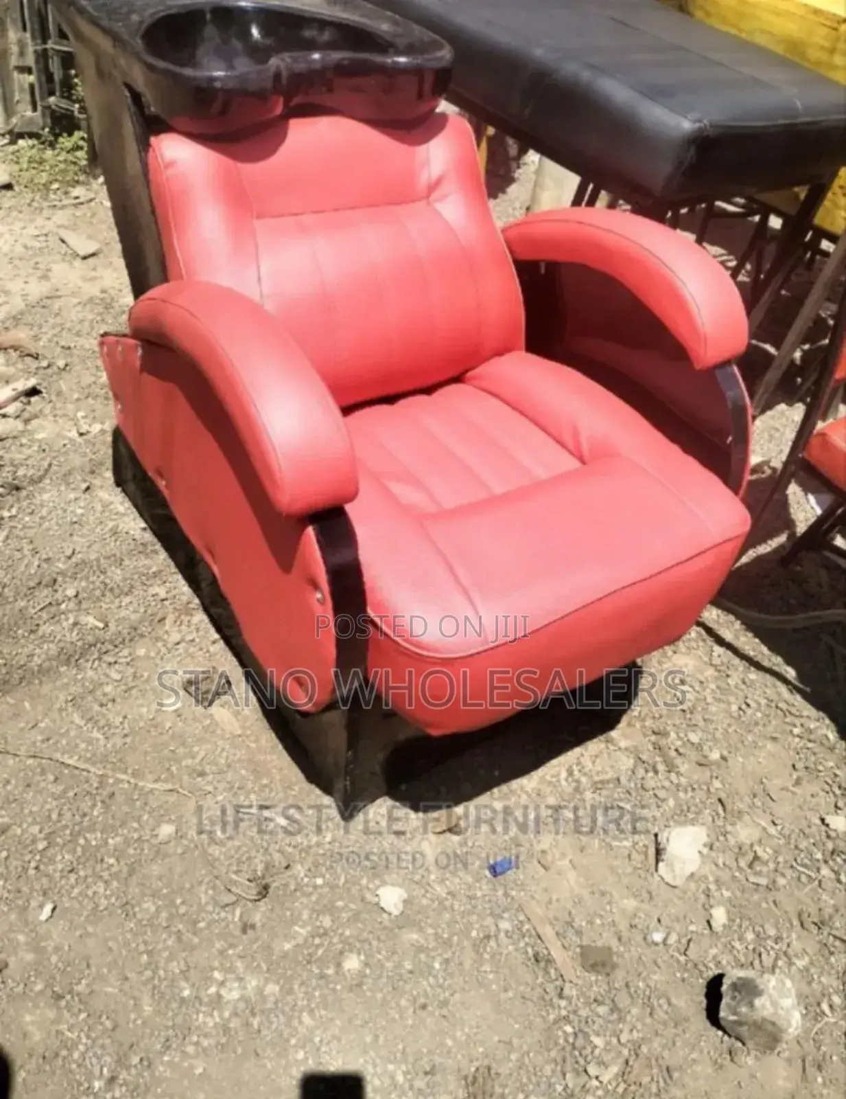 Colour Red. New Executive Barber Chair