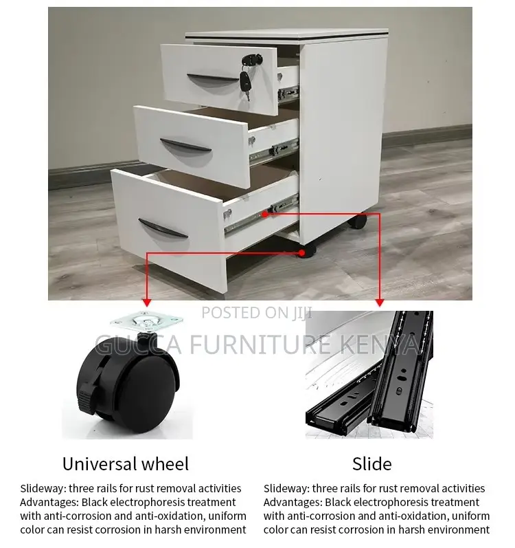 3-drawer Pedestal Mobile Filling Cabinet
