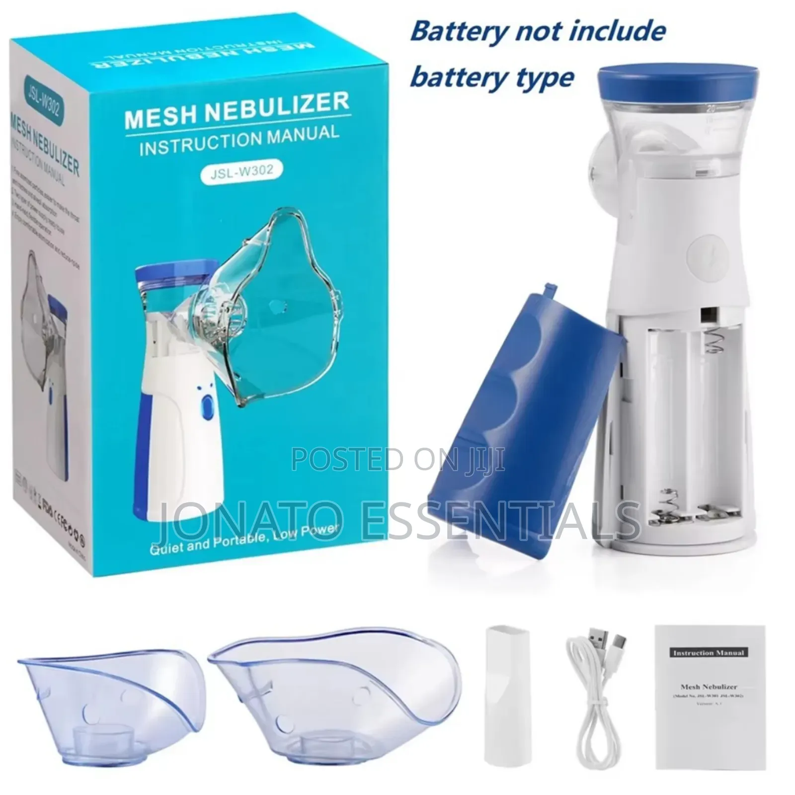 Portable Mesh Nebulizer Machine for Asthma, Cough Kids - Silent