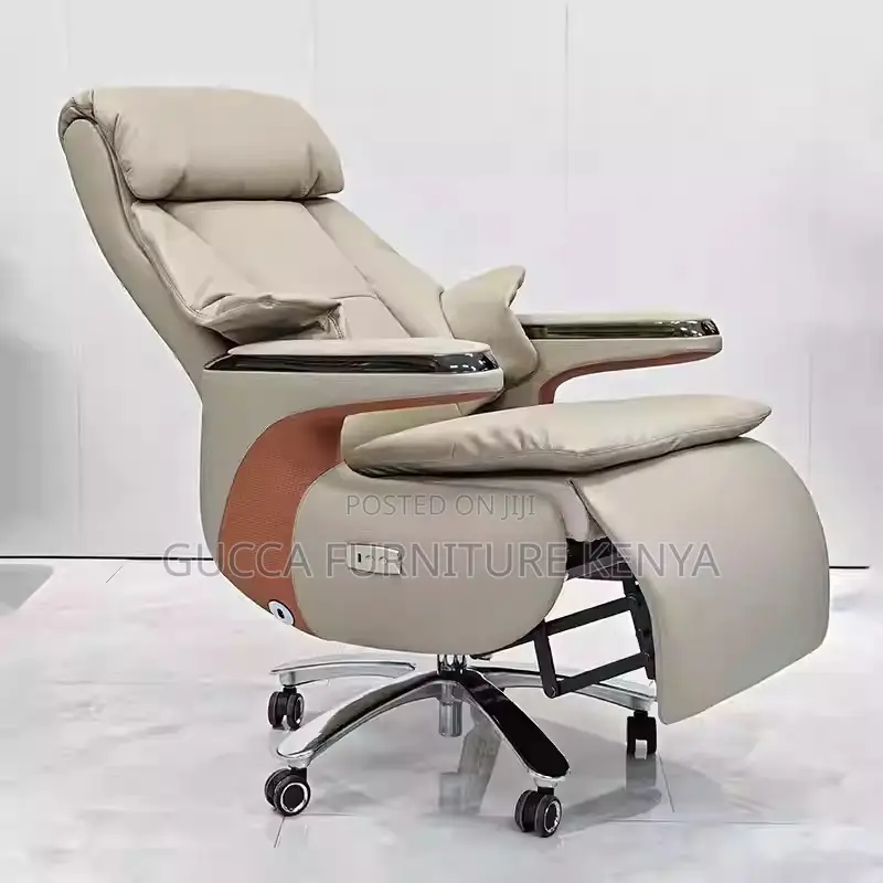 Leather Executive Gray Manager's Office Chair