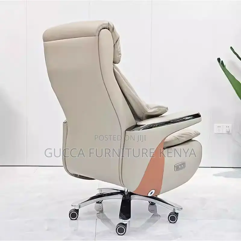 Leather Executive Gray Manager's Office Chair