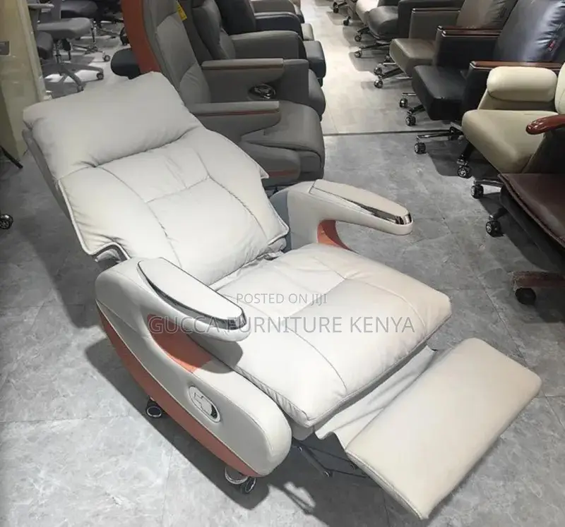Leather Executive Gray Manager's Office Chair