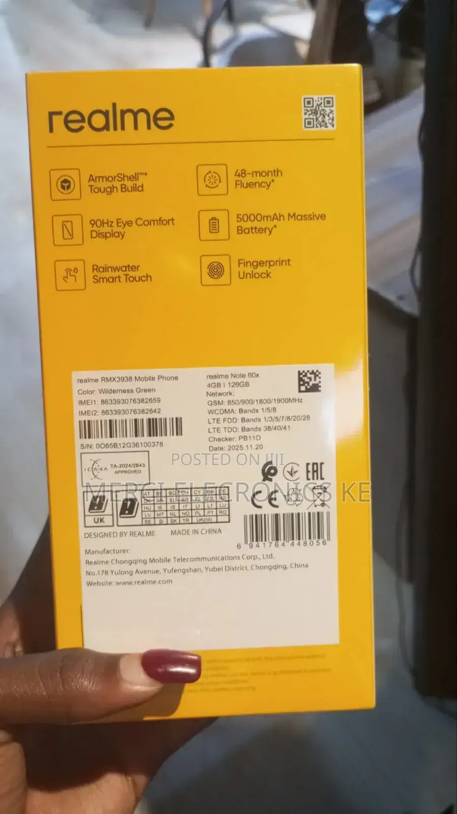 New Realme Note 60 64 GB Blue