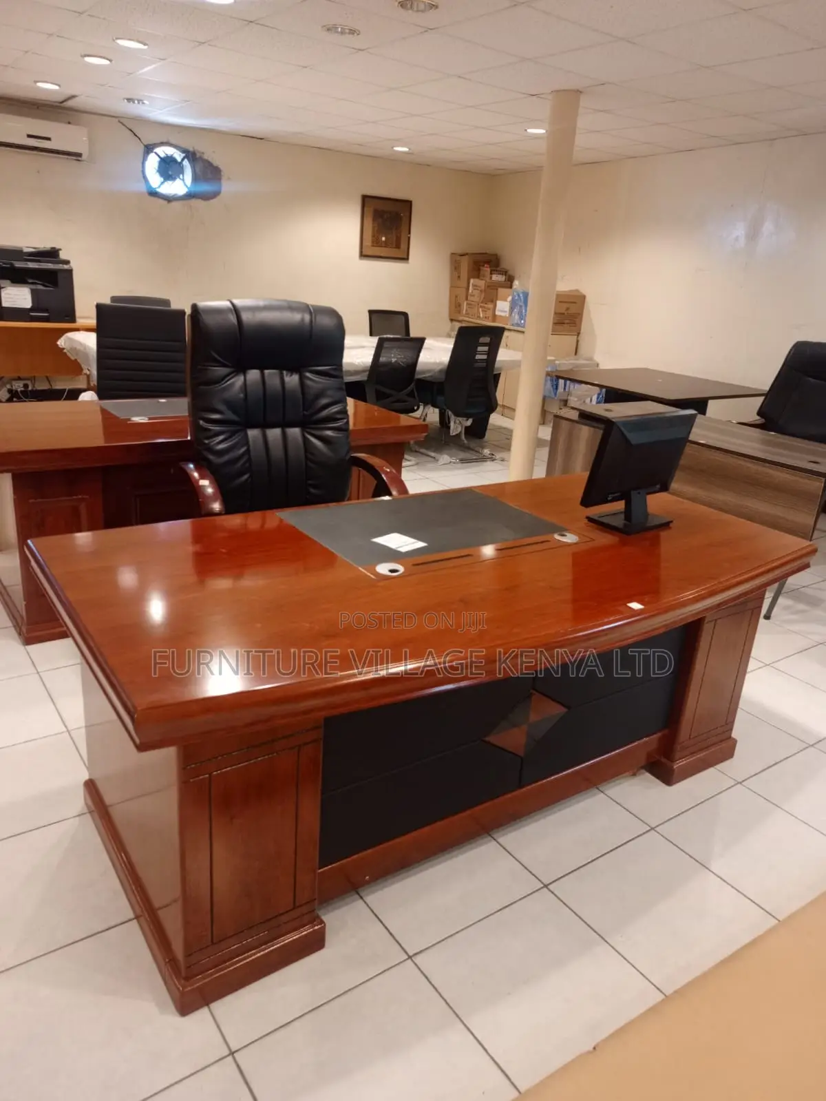 1800mm Executive Office Desk With Side Drawers