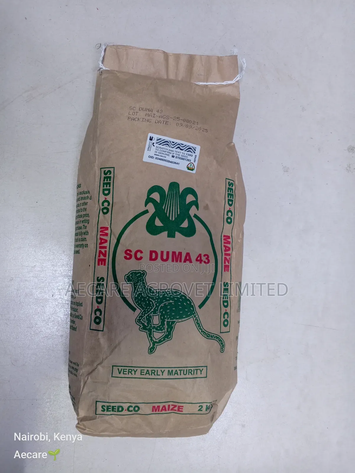 Duma 43 Maize Seeds 2kgs