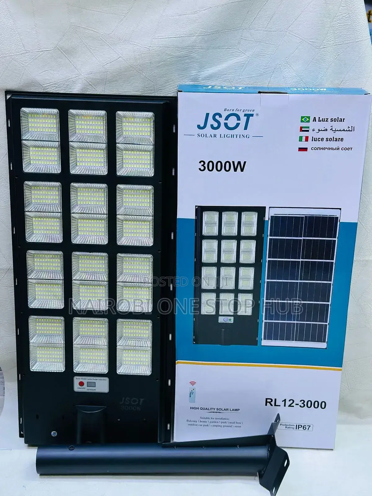 Jsot Rl-12 3000watts Solar Floodlight