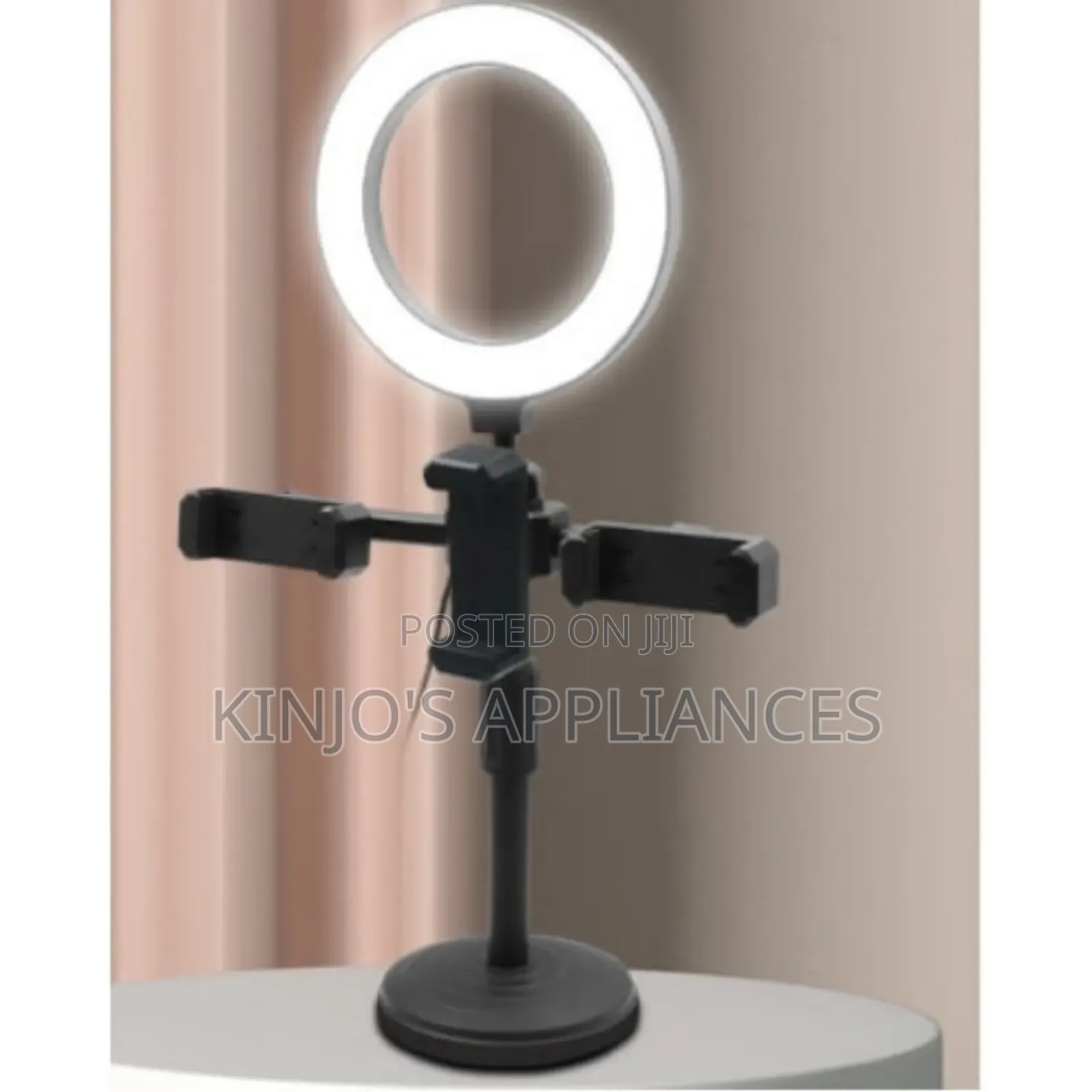 Double Stand Holder With 6inch Ring Light