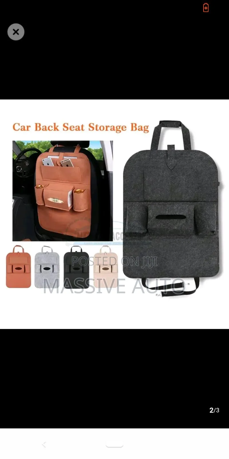 Car Back Seat Organiser/ Storage/ Car Back Seat Organiser/ Storage