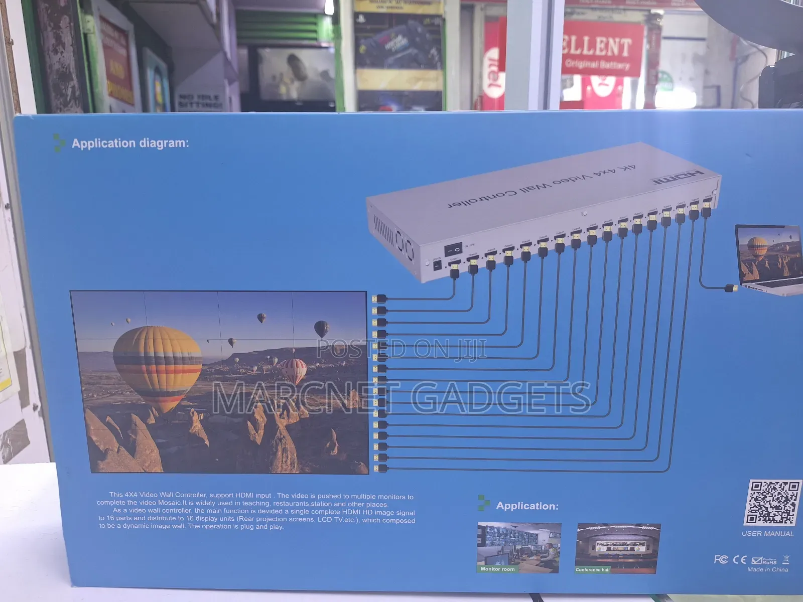 4×4 Video Wall Controller 16 Screens Video Generator With Hdmi Input