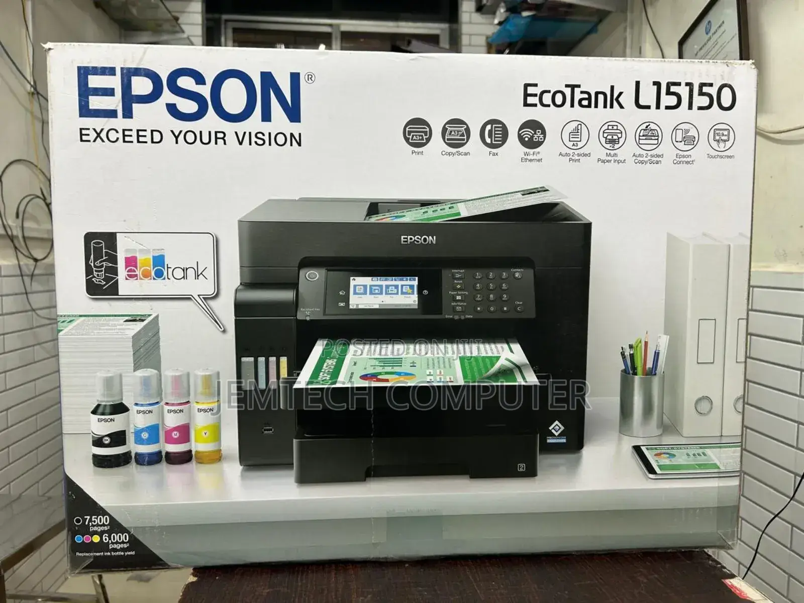 Ecotank L15150 A3+ Multifunction Wi-Fi Ink Tank Printer//