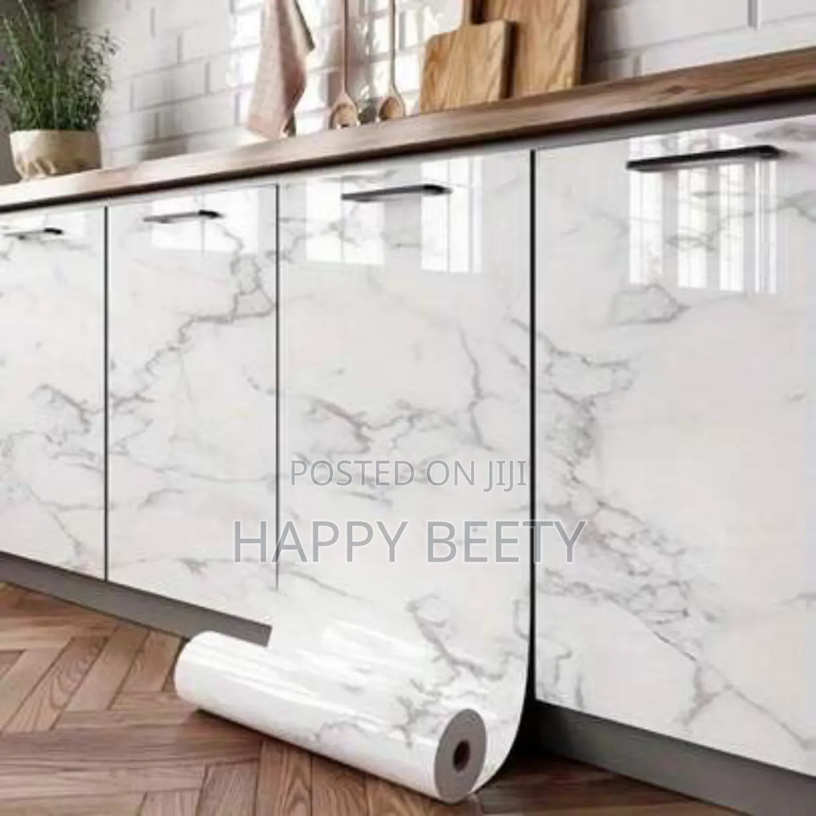 Black and White Marble.Contact Paper for Countertops