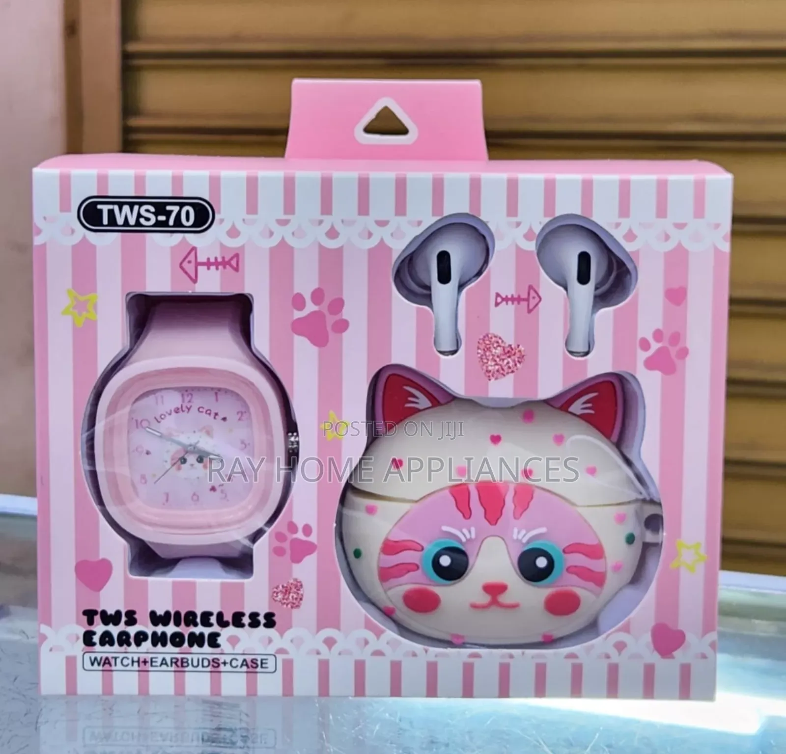 Cartoon Themed Watch Set With Buds Case